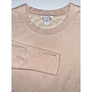 Athleta Coaster Luxe Pink Soft Long Sleeve Cozy Pullover Athleisure Medium